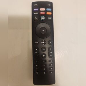 Vizio Remote Black HBO Max/Plutotv/Crackle